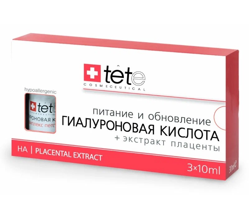 Tete Hyaluronic Acid & Caviar/Placental Гиалуроновая кислота с экстрактом икры