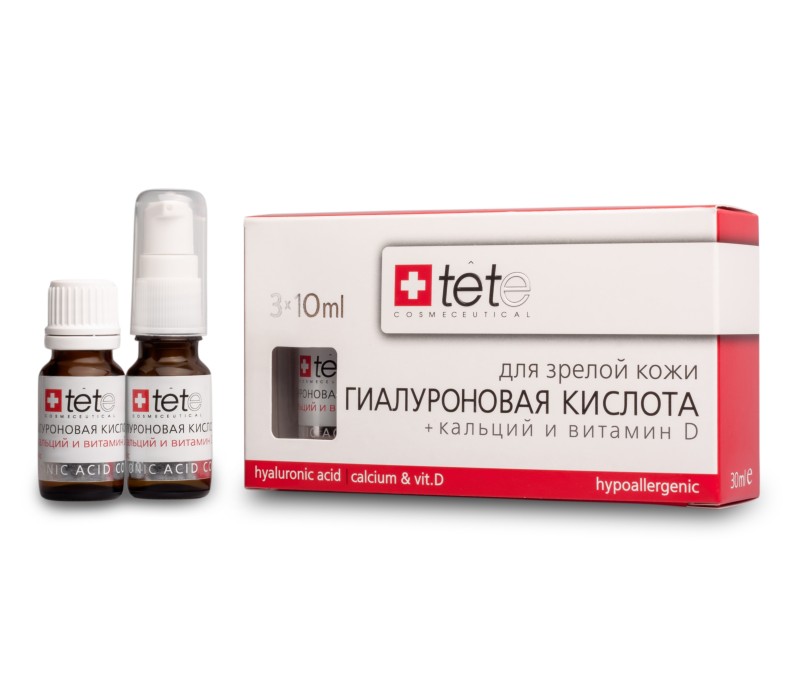 Tete Hyaluronic Acid & Calcium Vit D Гиалуроновая кислота с кальцием и Витамином Д