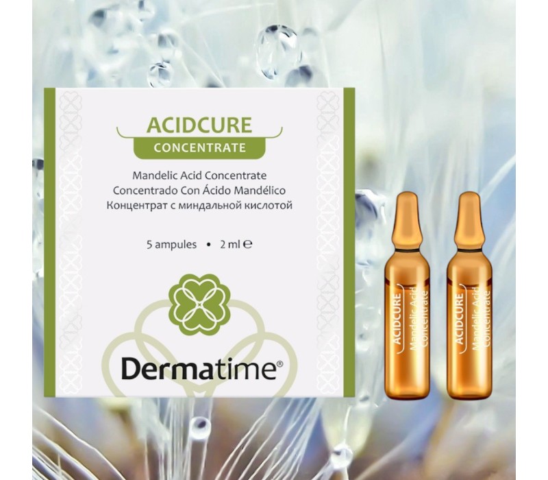 DERMATIME ACIDCURE – MANDELIC Acid Concentrate – Концентрат с миндальной кислотой, 5 ампул по 2ml