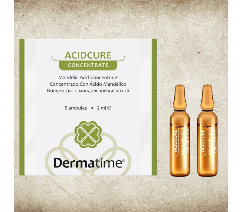 DERMATIME ACIDCURE – MANDELIC Acid Concentrate – Концентрат с миндальной кислотой, 5 ампул по 2ml