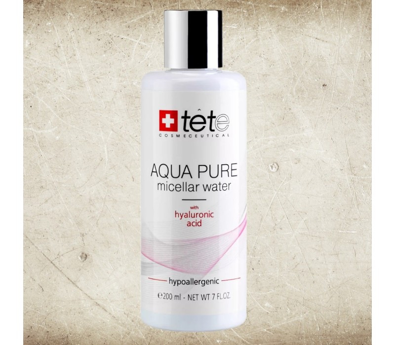 Мицеллярная вода с гиалуроновой кислотой / TeTe AQUA PURE Micellar water, 200 мл