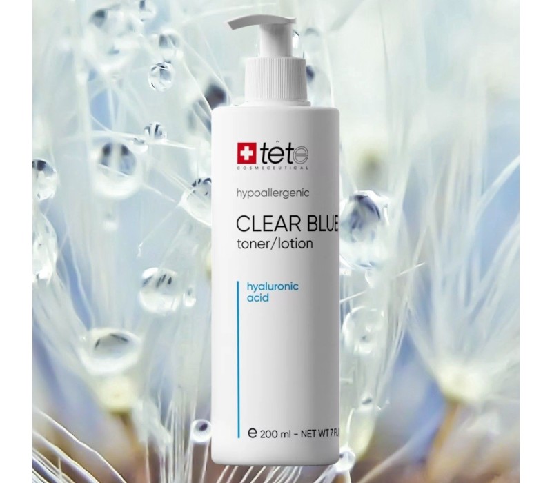 TeTe CLEAR BLUE Toner-Lotion Тоник-лосьон с гиалуроновой кислотой, 200 мл