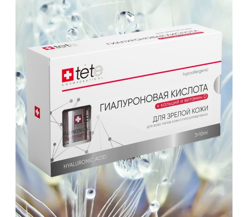 TeTe Hyaluronic Acid & Calcium Vit D Гиалуроновая кислота с кальцием и Витамином Д