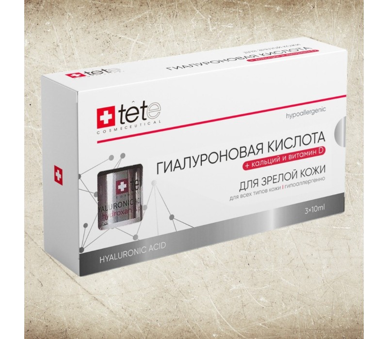 TeTe Hyaluronic Acid & Calcium Vit D Гиалуроновая кислота с кальцием и Витамином Д