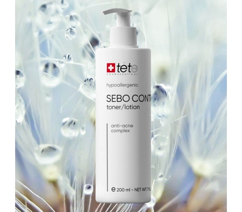 TeTe Toner SeboControl c анти-акне комплексом, 200 мл